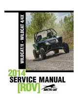 2014 Arctic Cat Wildcat / Wildcat X / Wildcat 4 / Wildcat 4X / Wildcat X Limited ROV Service Manual (P/N 2259-865) – preview page 1