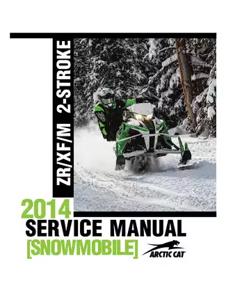 Arctic Cat 2014 Snowmobile Service Manual - Complete Guide