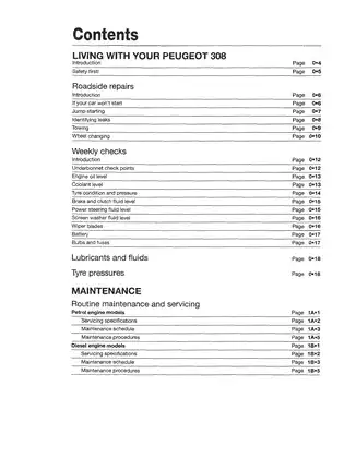 Peugeot 308 Service Manual - Complete Workshop Guide for DIY Mechanics