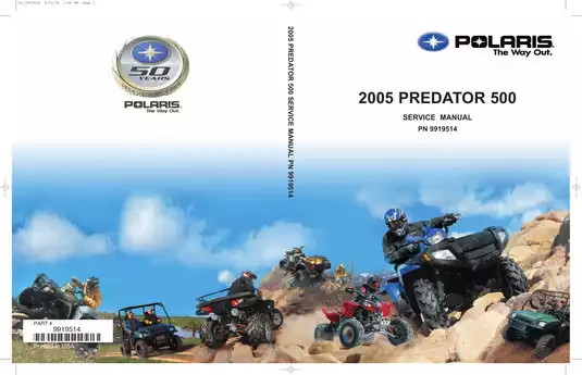 2005 Polaris Predator 500 ATV service manual