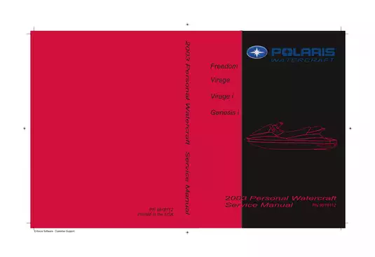2003 Polaris Freedom, Virage, Virage I, Genesis I manual Preview image 1