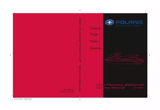 2003 Polaris Personal Watercraft Service Manual PDF - Comprehensive Guide