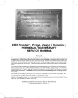 2003 Polaris Freedom, Virage, Virage i, Genesis i PWC Service Manual (P/N 9918112) – preview page 2