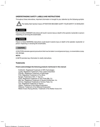 Polaris PRO X Series Snowmobile High-Performance Service Manual (2001-2003) Preview image 3
