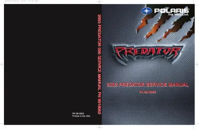 2003 Polaris Predator 500 Service Manual (P/N 9918062) – preview page 1