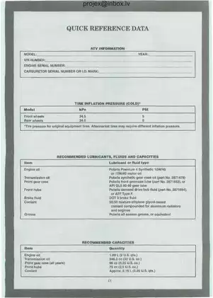 1997-2000 Polaris Worker 500 ATV manual Preview image 5