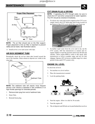 2006 Polaris Hawkeye Factory Service & Maintenance Manual (P/N 9920202) – preview page 1