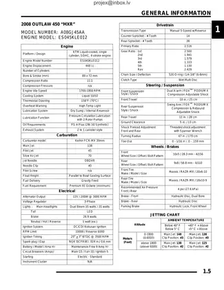 2008 Polaris Outlaw 450 MXR & 525 S/Irs Service Manual Preview image 5