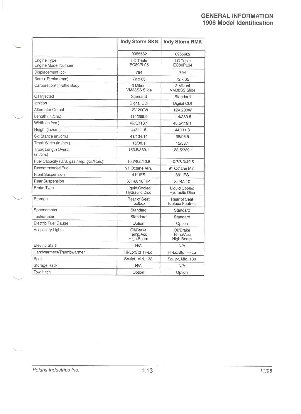 1996-1998 Polaris snowmobile all models repair manual Preview image 5
