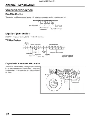 2007 Phoenix & Sawtooth 200 Service Manual Preview image 4