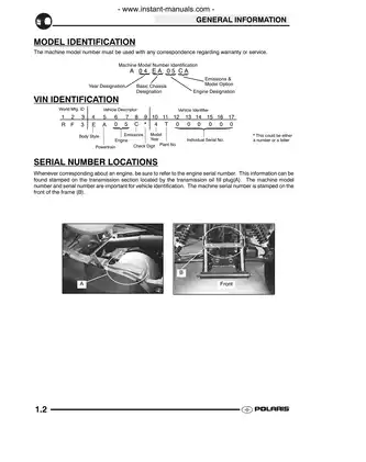 2004 Polaris Predator 50, Predator 90, Sportsman 90 repair manual Preview image 2