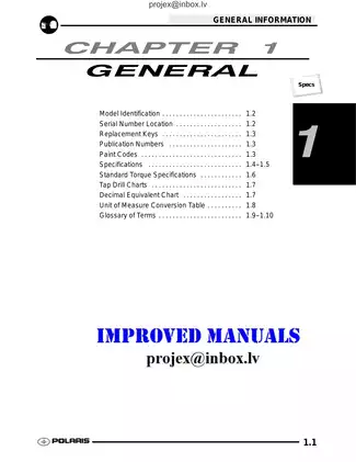 2009 Polaris Scrambler 500 ATV 2x4/4x4 repair manual Preview image 1