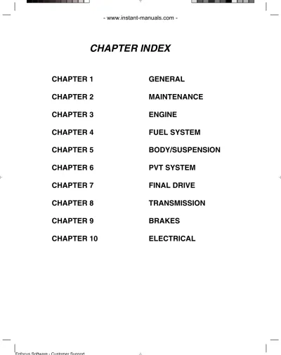 2003 Polaris Sportsman 6x6 Service Manual (P/N 9917566)