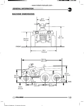 2003 Polaris Sportsman ATV / 6x6 repair manual Preview image 5