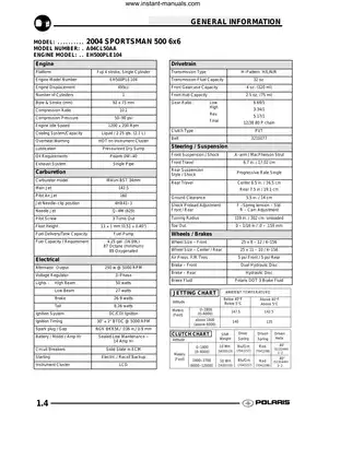 Polaris Sportsman 500 6x6 Service Manual (2004-2005) - Complete Guide to Maintenance & Repair Preview image 5