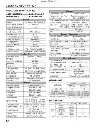2008 Polaris Sportsman 300 / 400 H.O. Owner’s Manual & Service Guide Preview image 4
