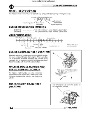 Comprehensive Service Manual for 2005 Polaris Sportsman 700 & 800 EFI Preview image 3