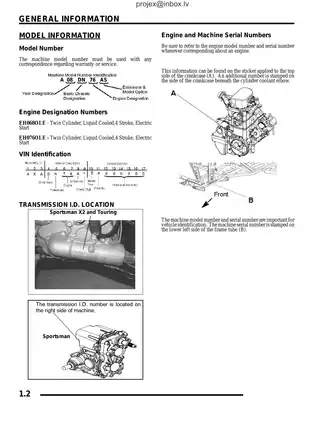 2008 Polaris Sportsman 700, Sportsman 800 X2 EFI ATV repair manual Preview image 2