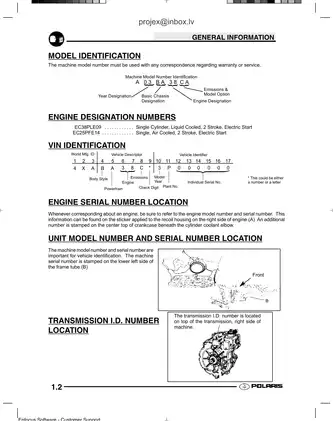 2003 Polaris Trailblazer 250, Trailblazer 400 ATV repair manual Preview image 4