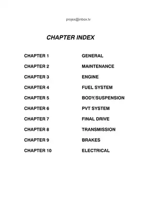 2003 Polaris Trail Boss 330 ATV repair manual Preview image 1