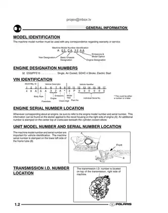2003 Polaris Trail Boss 330 Full Service Manual Preview image 4