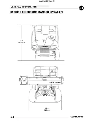 Polaris RANGER XP 4x4/6x6 EFI Service Manual (2005-2006) Preview image 4