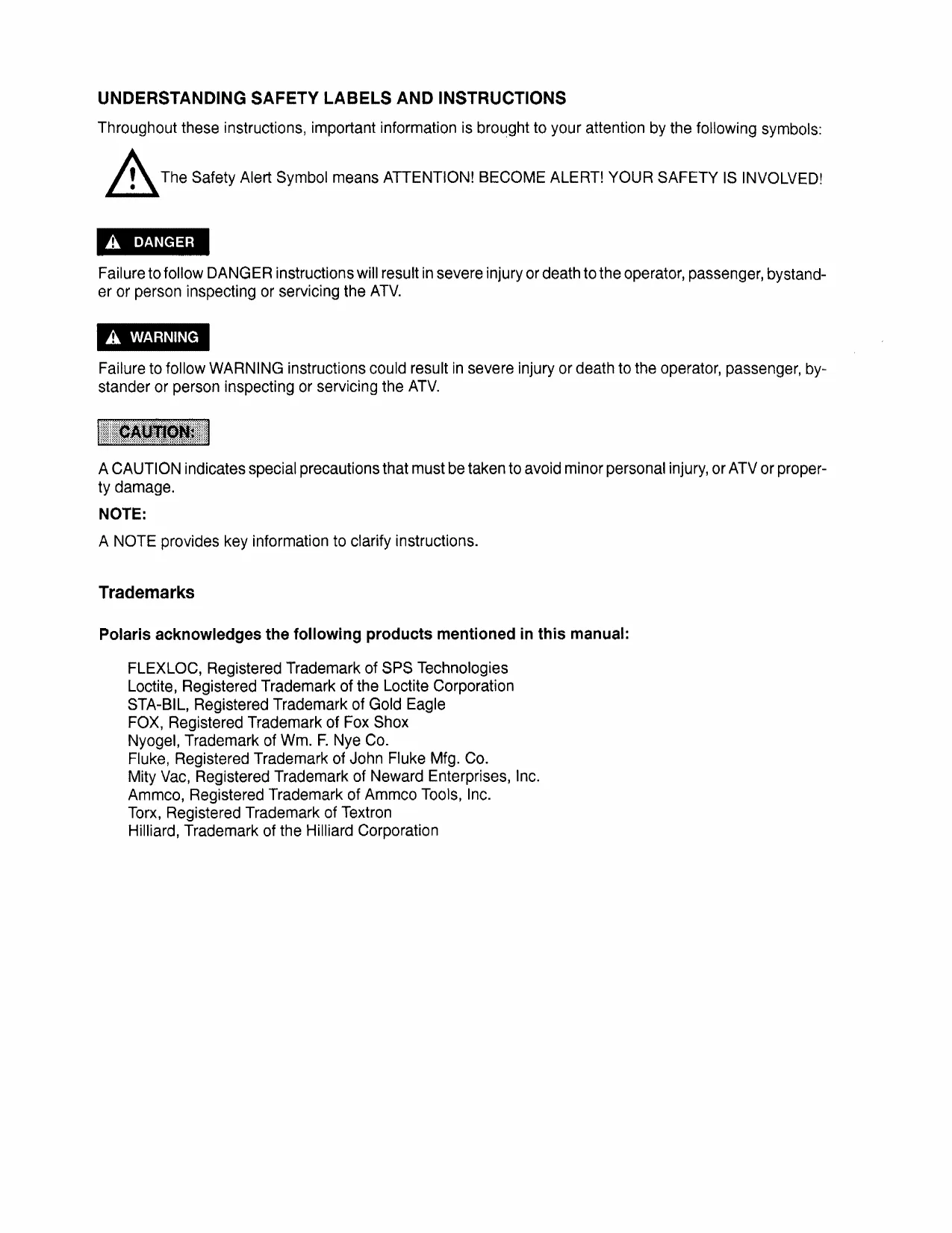 1996-2006 Polaris Sportsman 500 DUSE HO repair manual Preview image 2