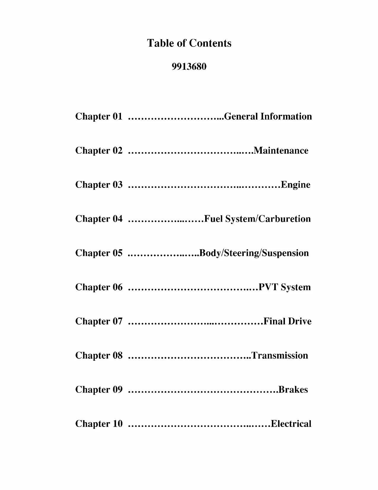 1996-2006 Polaris Sportsman 500 DUSE HO repair manual Preview image 3