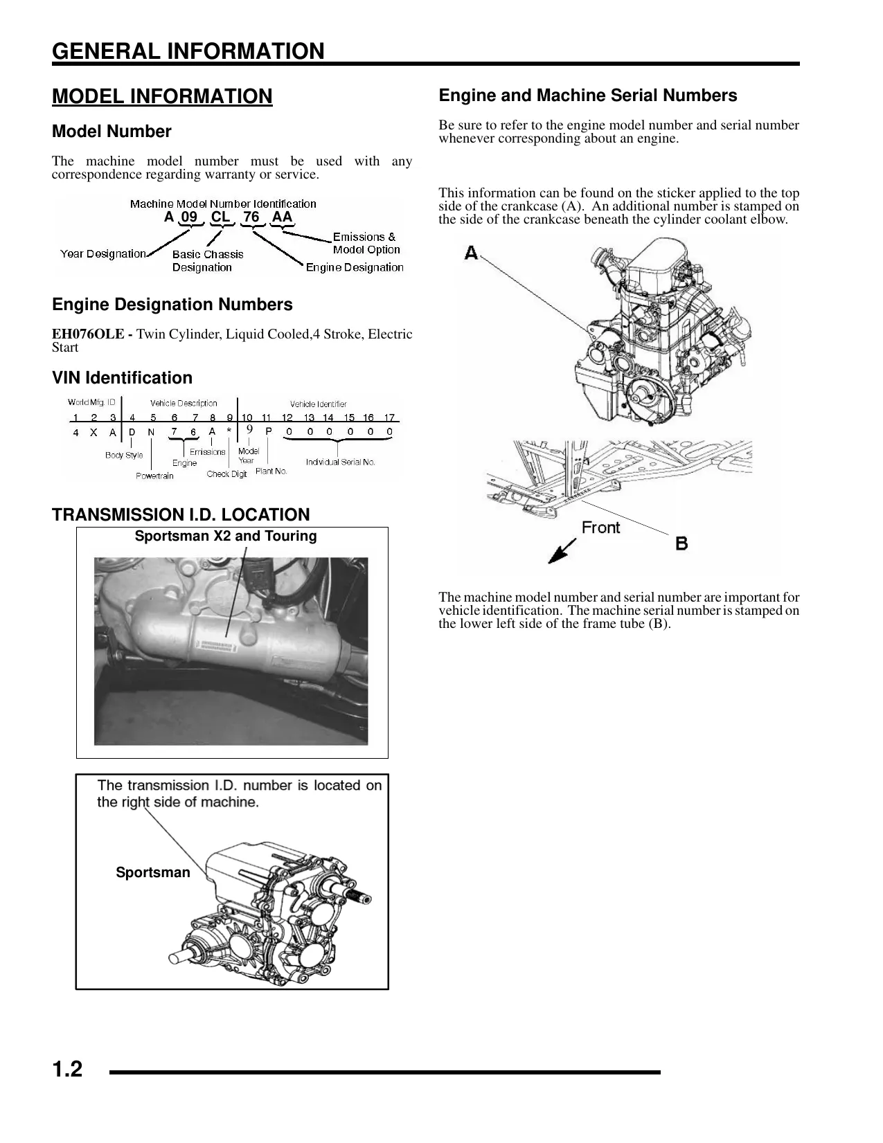2005-2012 Polaris Sportsman 800 EFI / HO, X2 800 EFI & touring 800 6x6 800 EFI repair manual Preview image 2