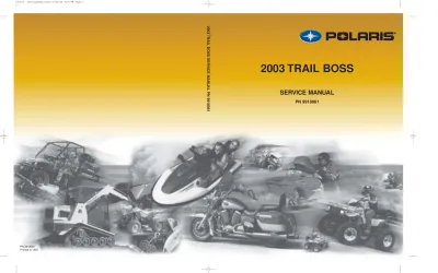 2003–2012 Polaris Trail Boss 330 ATV Service Manual (P/N 9918061)