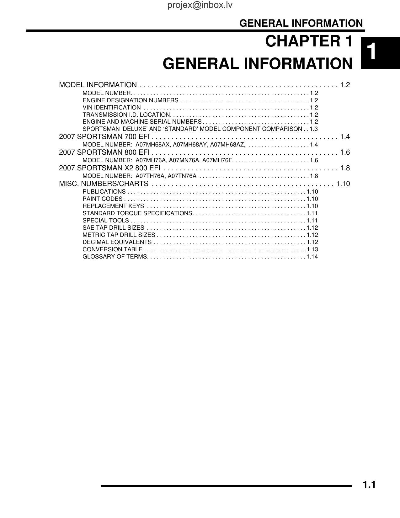 2007-2008 Polaris Sportsman 700 Twin EFI ATV repair manual Preview image 5