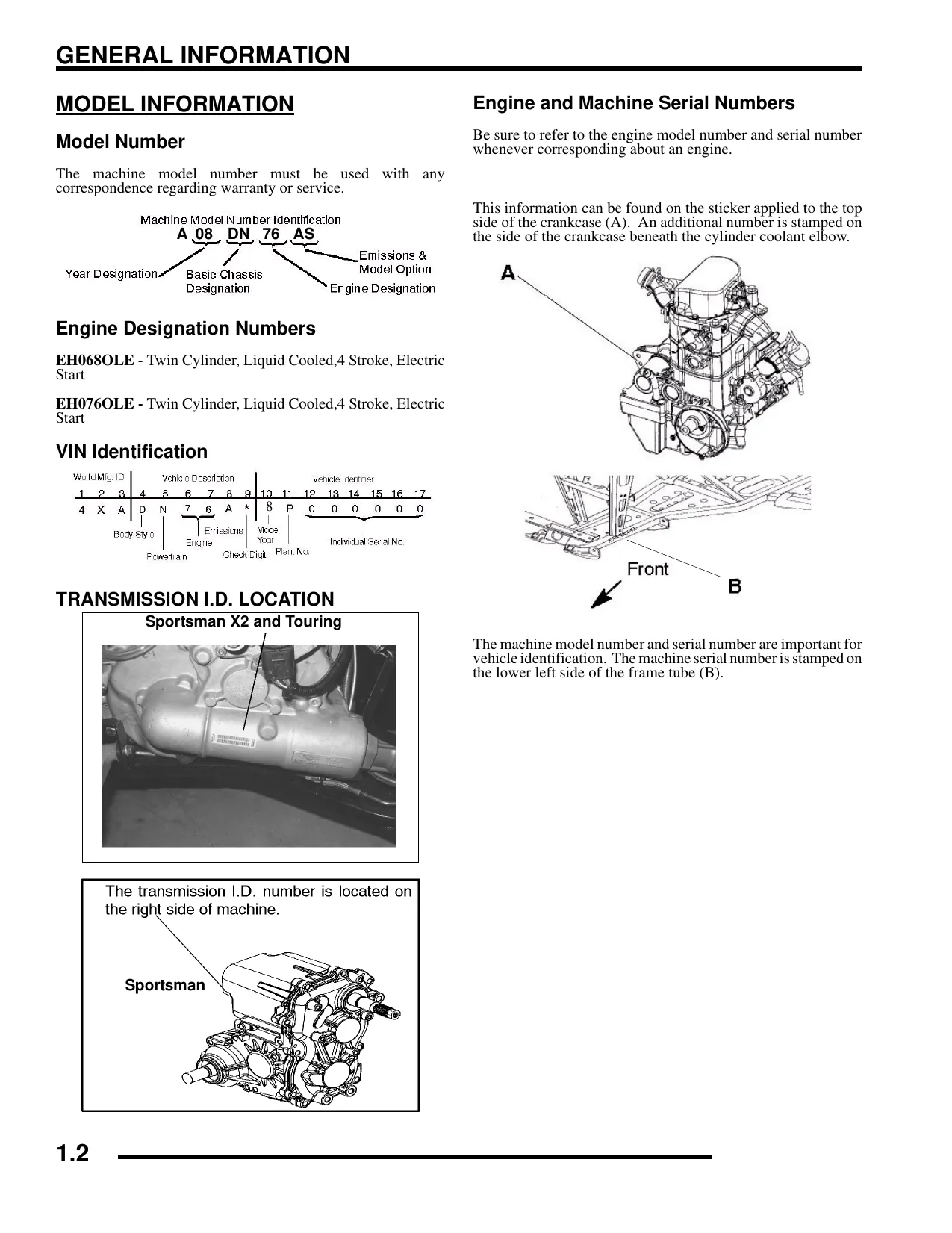 2007-2008 Polaris Sportsman 800 ATV manual Preview image 2