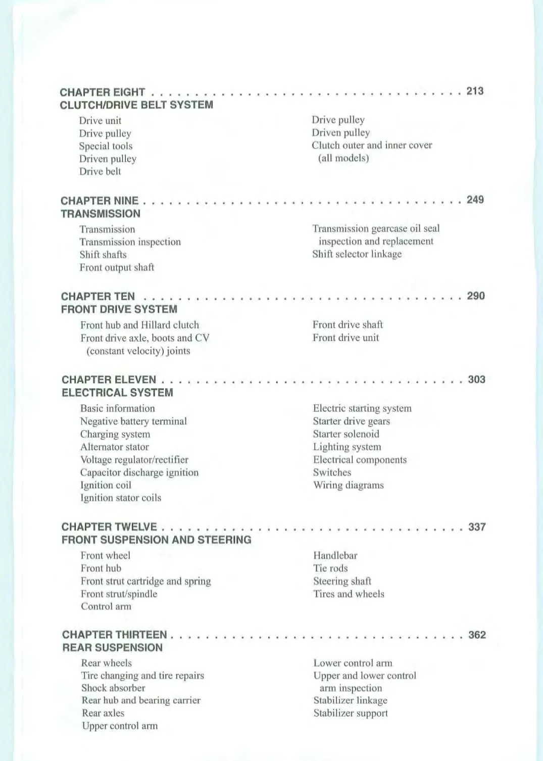 1996-2003 Polaris Sportsman 500 ATV repair manual Preview image 3