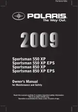 2009 Polaris Sportsman 550/850 XP Owner's Manual (P/N 9921973) – preview page 1