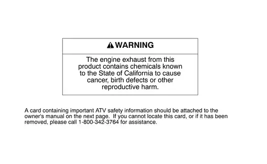Polaris Outlaw 525 IRS Owner's Manual - Comprehensive Guide for Expert Off-Roading Preview image 3