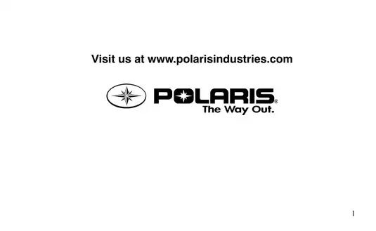 Polaris Outlaw 525 IRS Owner's Manual - Comprehensive Guide for Expert Off-Roading Preview image 4