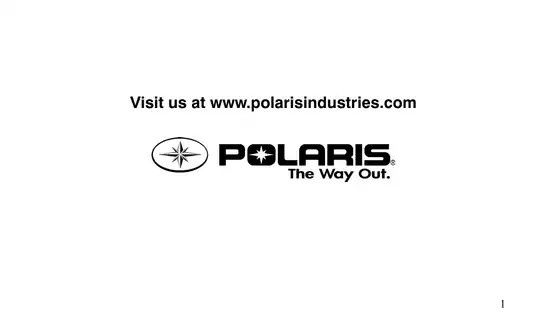 Polaris Outlaw 450 S/525 S ATV Owner's Manual & Service Guide Preview image 4
