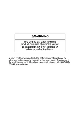 2007 Polaris Sportsman 700/800 EFI Owner's Manual - Comprehensive Guide Preview image 3