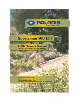 2006 Polaris Sportsman 500 EFI ATV Owner's Manual (P/N 9920012) – preview page 1