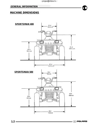 2002 Polaris Sportsman 400, Sportsman 500 DUSE & H.O. ATV repair manual Preview image 4