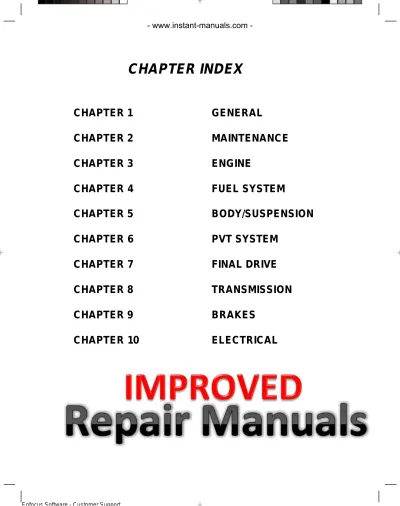 Polaris Sportsman 400 / Sportsman 500 H.O. ATV 2003 Factory Service Manual (P/N 9917492)