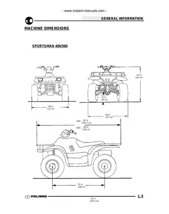 Polaris Sportsman 400/500 Service Manual (2003) Preview image 4