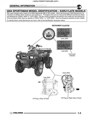 2004 Polaris Sportsman 600 & 700 Service Manual - Comprehensive Repair and Maintenance Guide Preview image 4