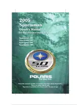 Polaris Sportsman 400, 500, 600, 700 2005 ATV Owner's Manual (P/N 9919412) – preview page 1