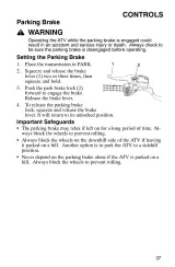 Polaris Sportsman 400, 500, 600, 700 2005 ATV Owner's Manual (P/N 9919412) – preview page 2