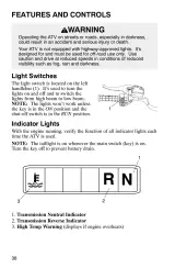 2004 Polaris Scrambler 500 4x4 Owner's Manual OEM (P/N 9918754) – preview page 2