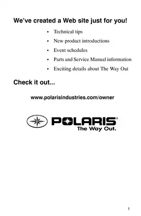 Polaris 2003 Scrambler 500 4x4 ATV Service Manual Preview image 3