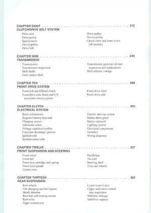 Polaris Sportsman 400, 500 & Xplorer 500 Service Manual (1996-On) manual page 3 preview Polaris Polaris Sportsman 400, 500 & Xplorer 500 Service Manual (1996-On) manual preview page 3 - thumbnail