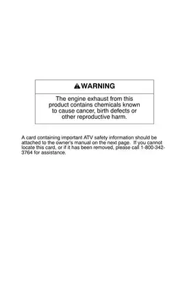 2007 Polaris Sportsman 500 EFI Owner's Manual PDF Preview image 3
