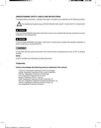 2003 Polaris Youth ATV Service Manual - Scrambler 50, Predator 90, Sportsman 90 Preview image 3